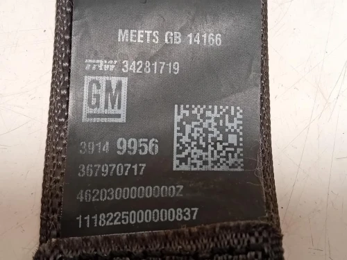 Cintura DI Sicurezza Sedile POST DX 39149956 Opel Astra K 2016