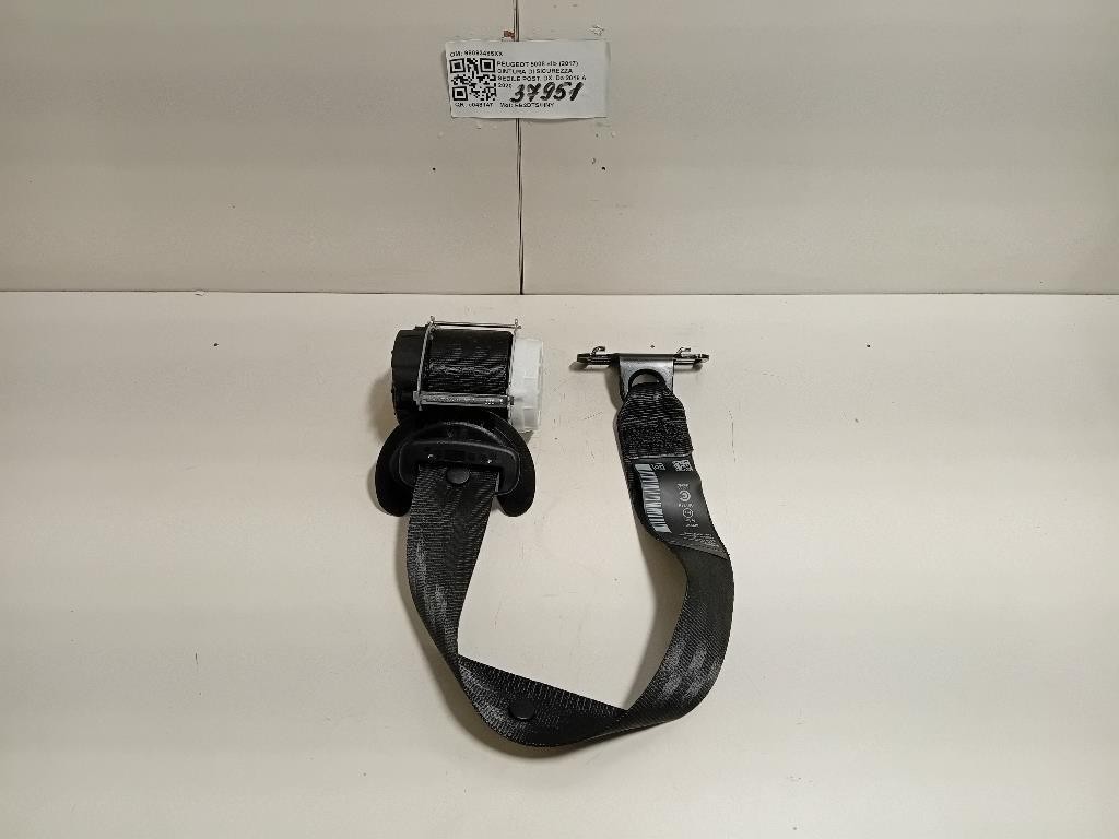 Cintura DI Sicurezza Sedile POST DX 98093485XX Peugeot 5008 II 2017