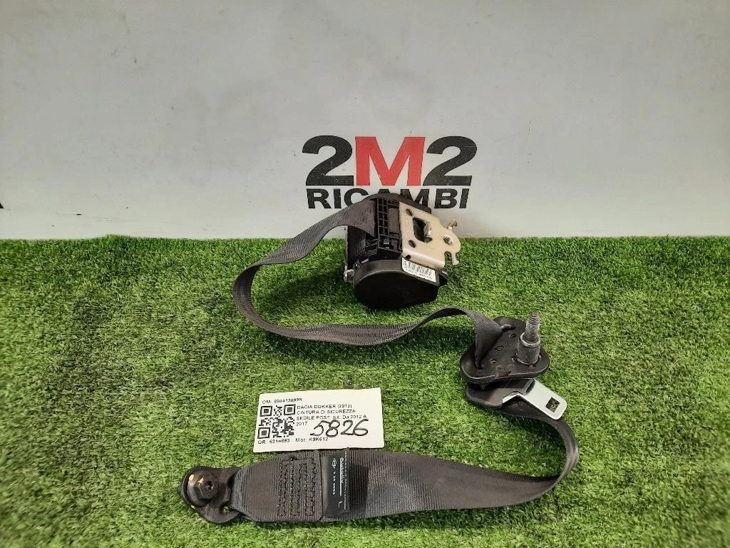 Cintura DI Sicurezza Sedile POST SX 888413899R Dacia Dokker 2013