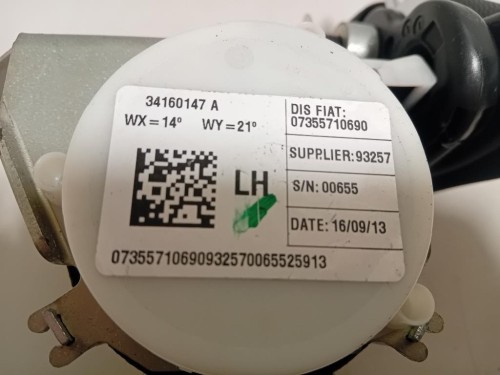 Cintura DI Sicurezza Sedile POST SX