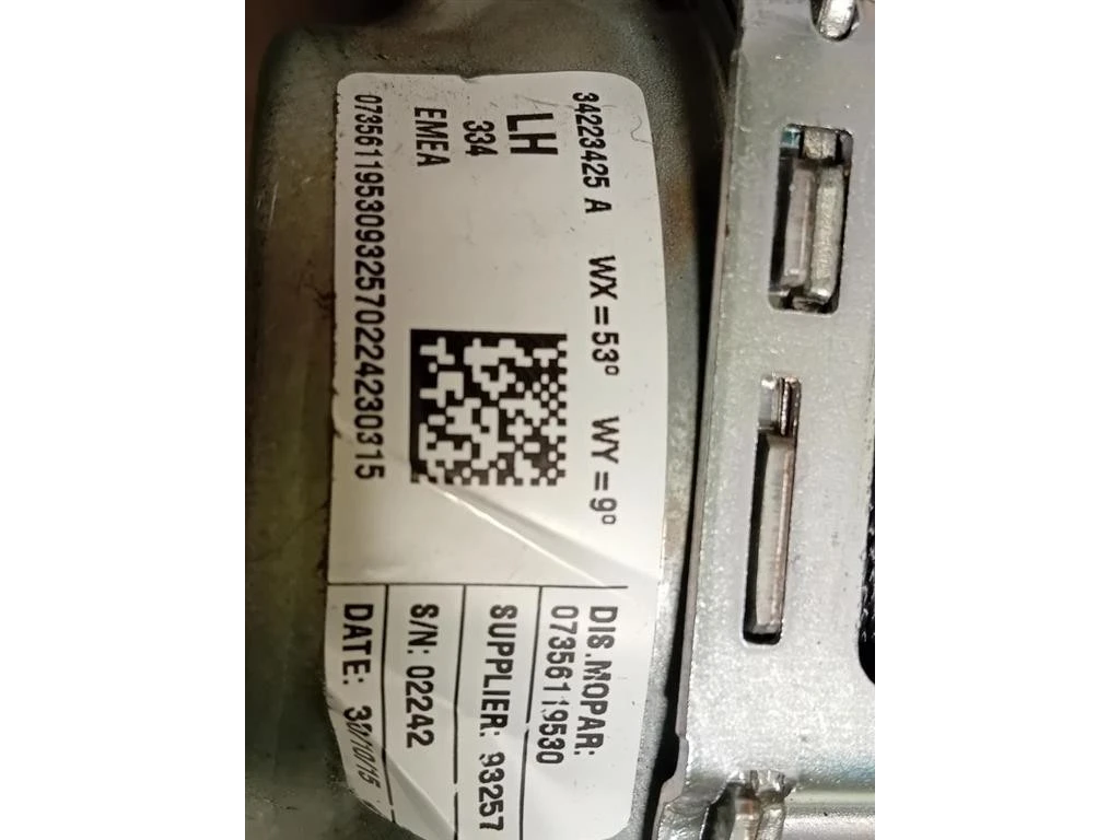 Cintura DI Sicurezza Sedile POST SX 34223425 A Fiat 500X 2015