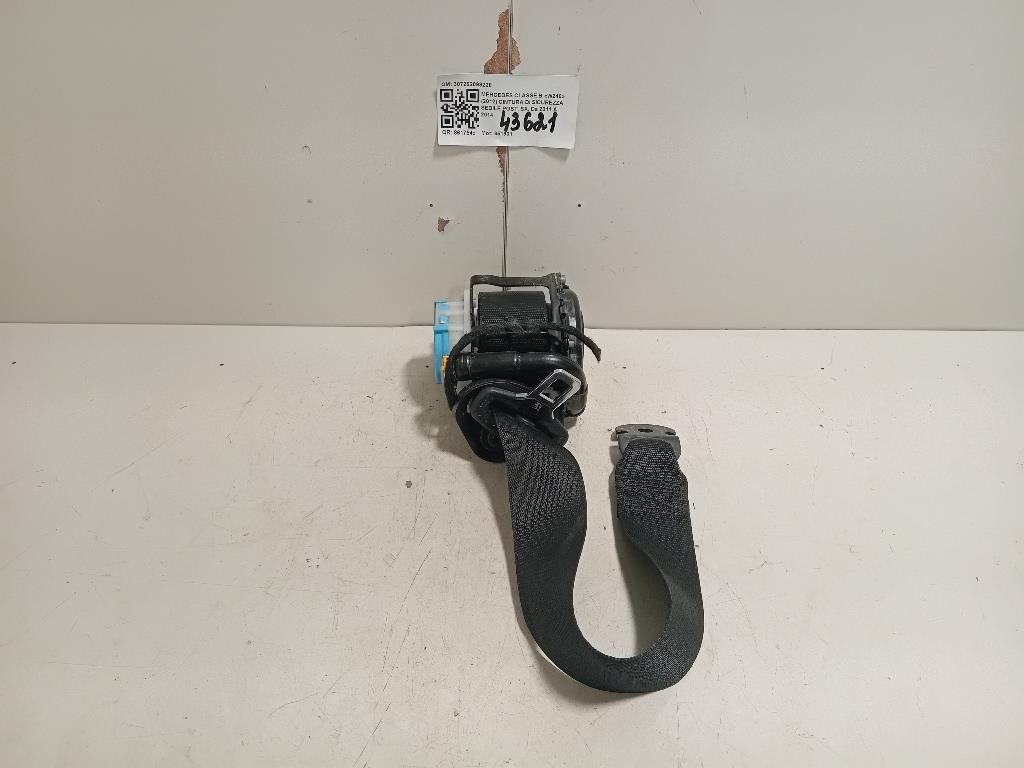 Cintura DI Sicurezza Sedile POST SX 307262099228 Mercedes Classe B W246 2012