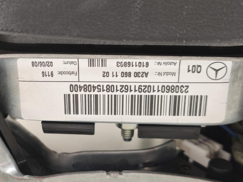 Air-bag Guidatore A2308601102 Mercedes Classe SLK R171 2004