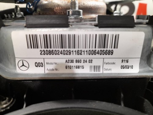 Air-bag Guidatore YP3T373NATJ Mercedes Classe SLK R171 2008