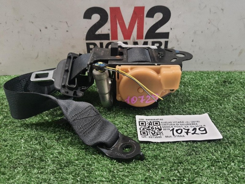 Cintura DI Sicurezza Sedile POST SX 8498054PA0 Suzuki Vitara II 2015