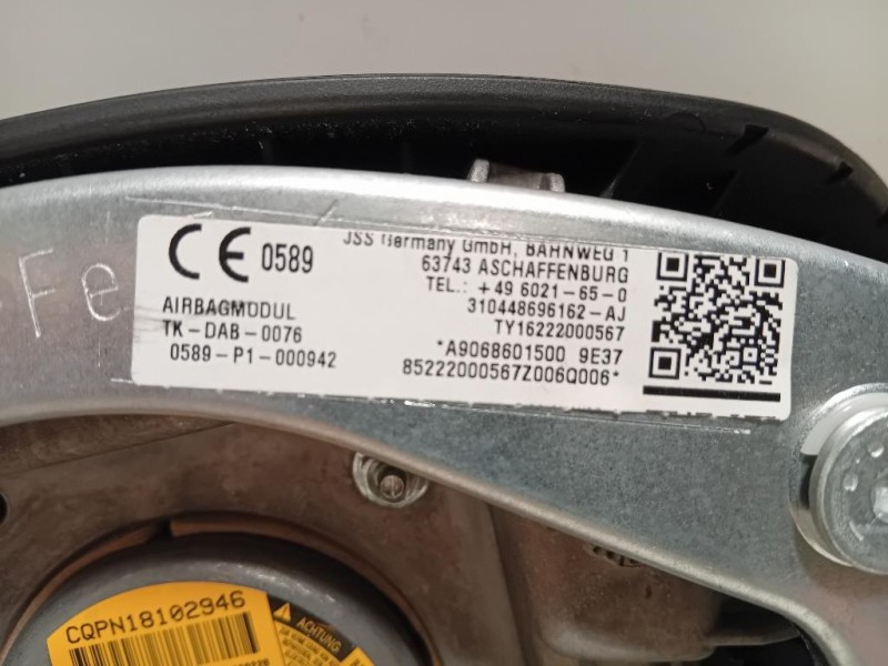 Air-bag Guidatore A9068601500 Mercedes Sprinter III 2013