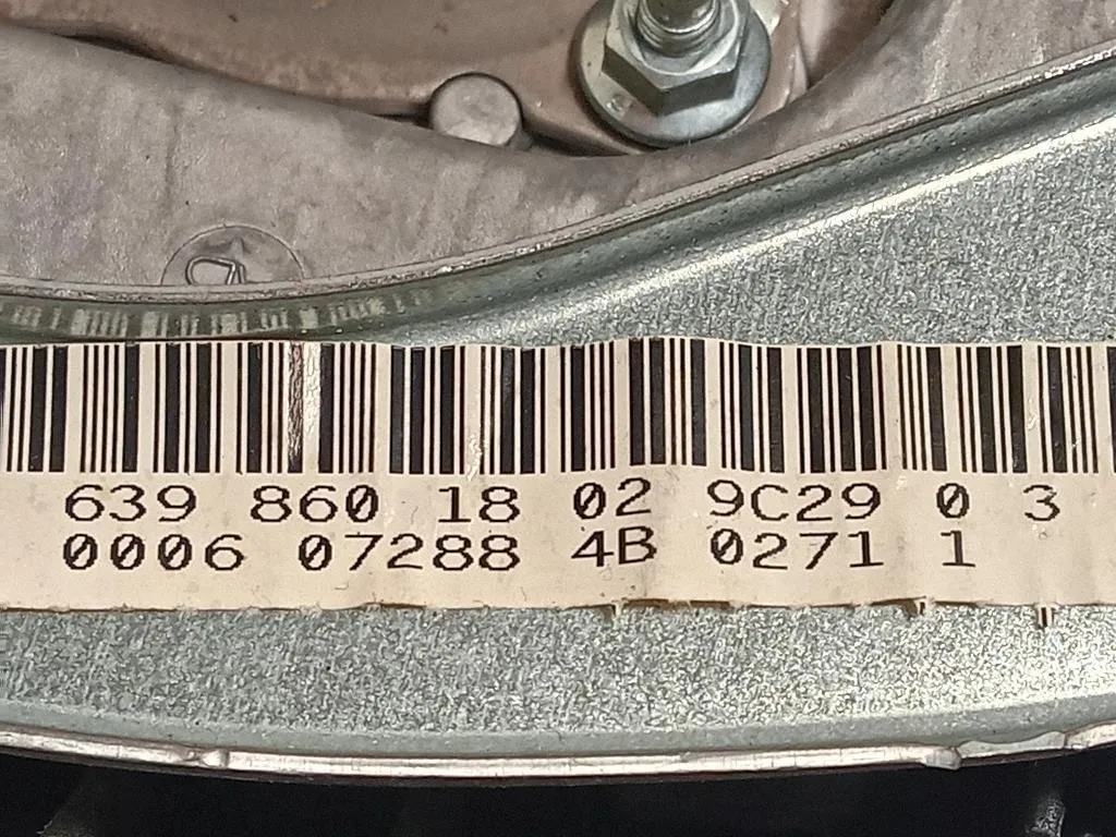 Air-bag Guidatore 306350999132 Mercedes VITO W639 2004