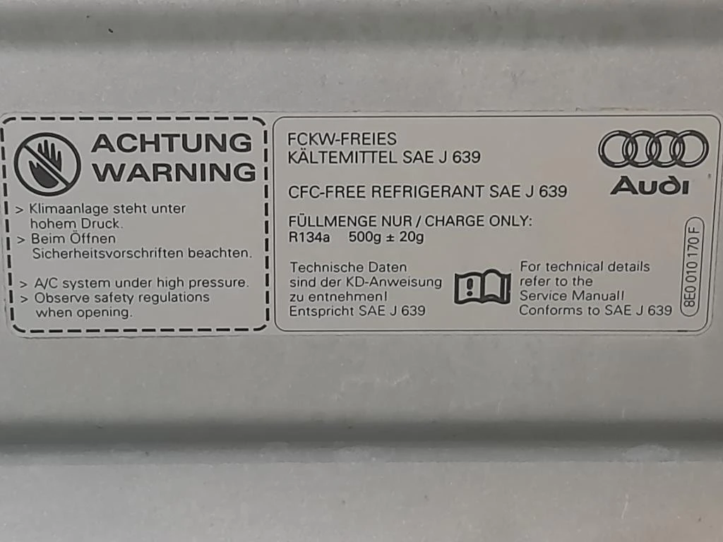 Cofano ANT 8E0010170F Audi A4 8E2 2001