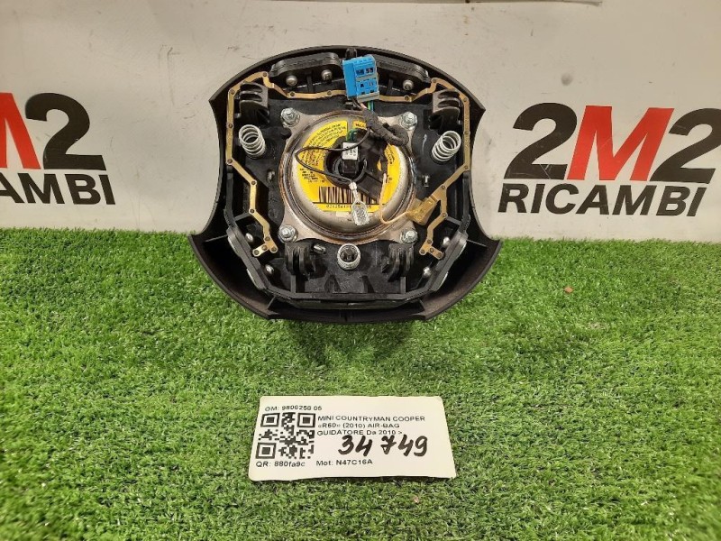 Air-bag Guidatore 9806258 05 Mini Countryman Cooper R60 2010