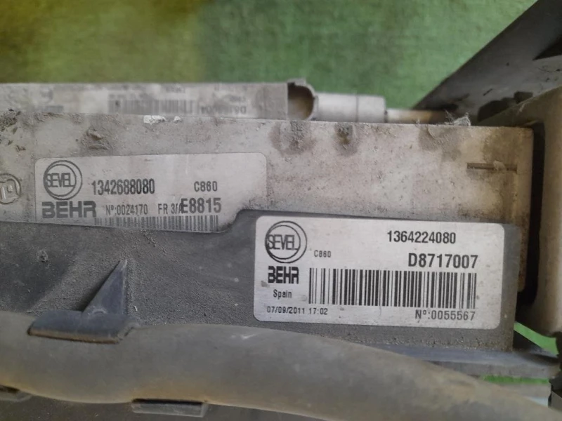 KIT Radiatori 1364224080 1342688080 1361235080 Fiat Ducato 250 2007