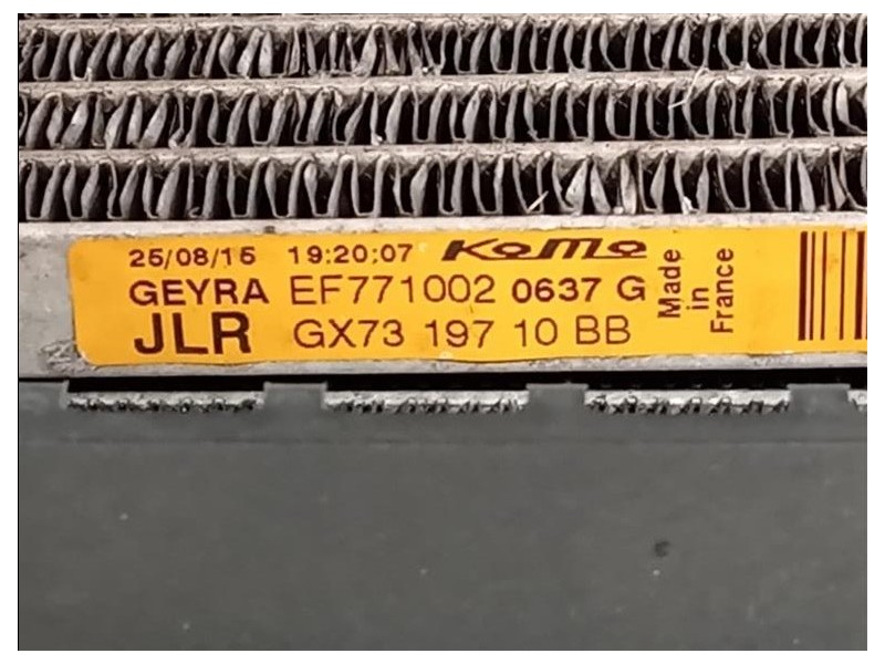 KIT Radiatori GX73-8C607-AD Jaguar XE 2015