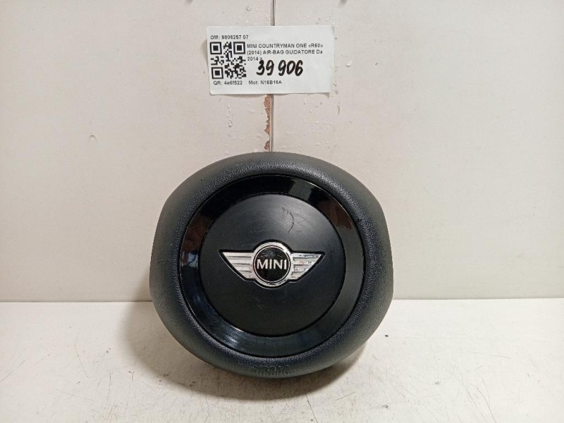 Air-bag Guidatore 9806257 07 Mini Countryman ONE R60 2014