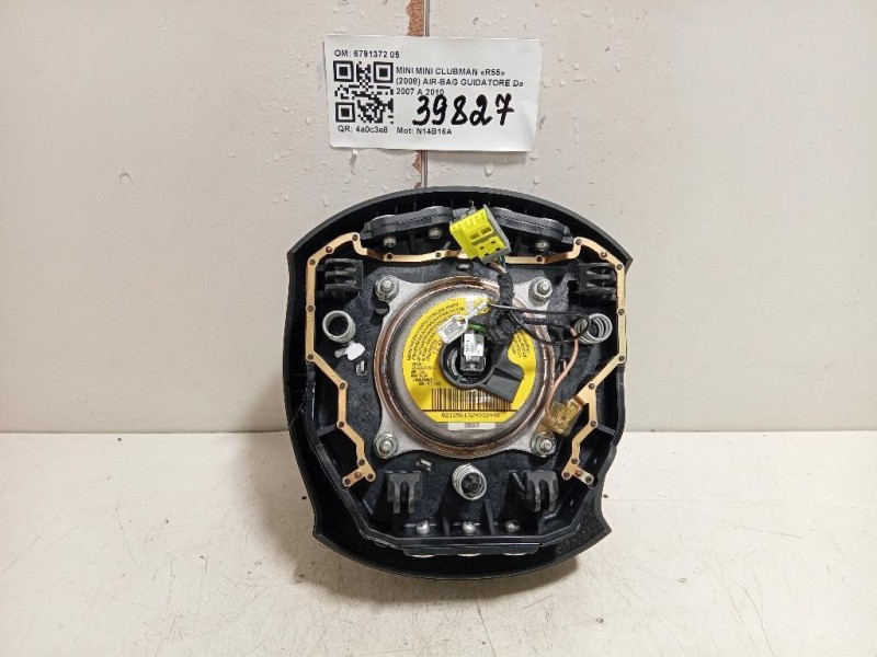 Air-bag Guidatore 6791372 05 Mini MINI Clubman R55 2008