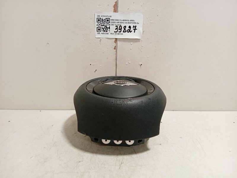 Air-bag Guidatore 6791372 05 Mini MINI Clubman R55 2008