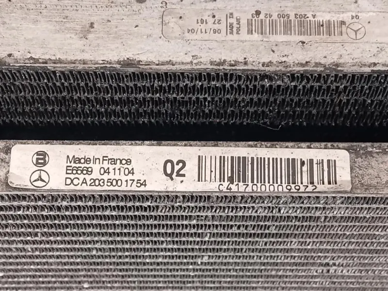 KIT Radiatori A2035001754 Mercedes Classe SLK R171 2004