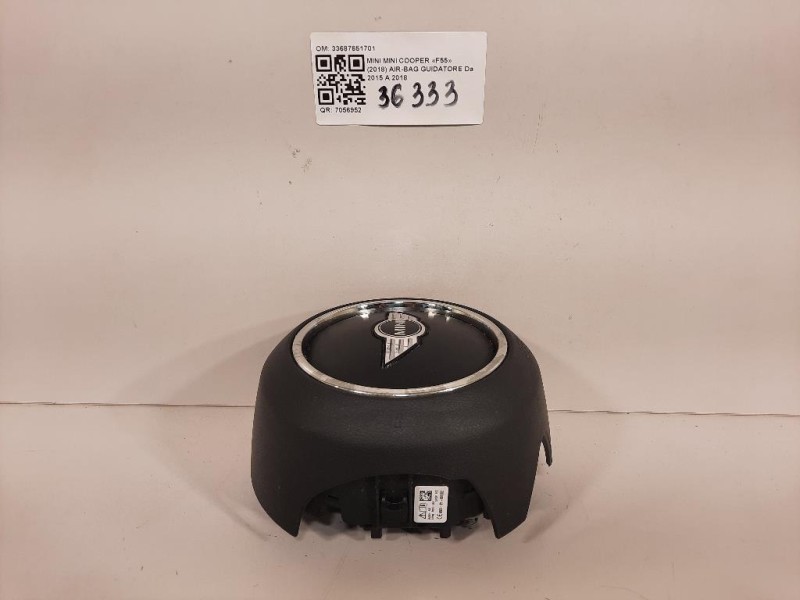 Air-bag Guidatore 33687651701 Mini MINI Cooper F55 2018
