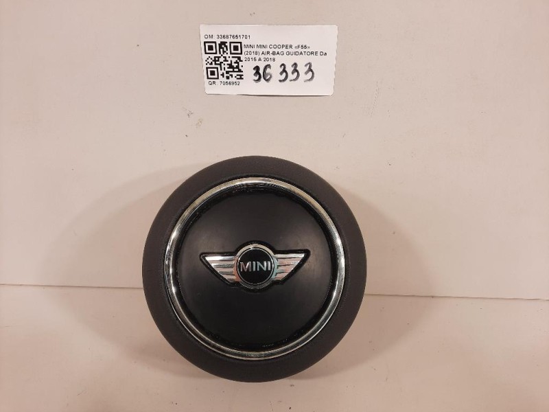Air-bag Guidatore 33687651701 Mini MINI Cooper F55 2018