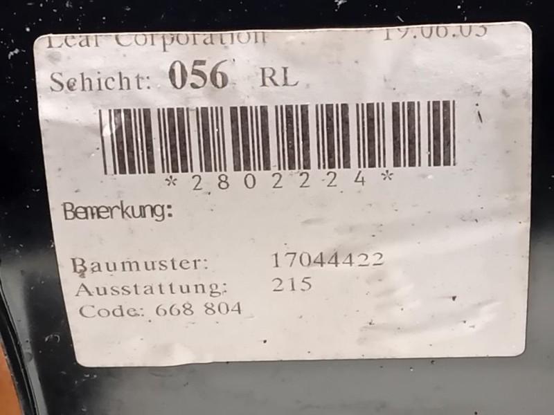 KIT Sedili KIT SEDILI Mercedes Classe SLK R170 1997