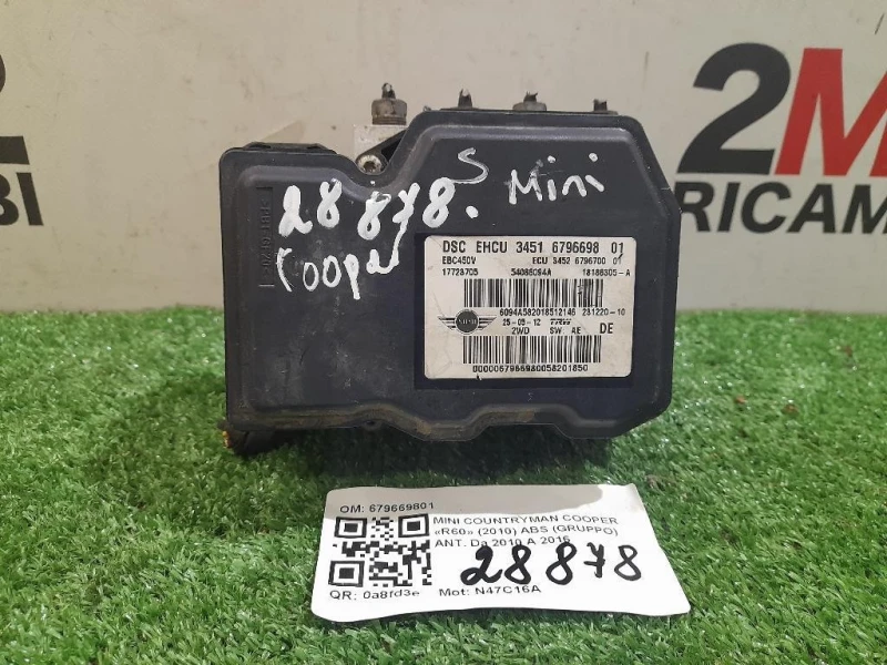 ABS Gruppo ANT 679669801 R55 R56 R57 Mini Countryman Cooper R60 2010