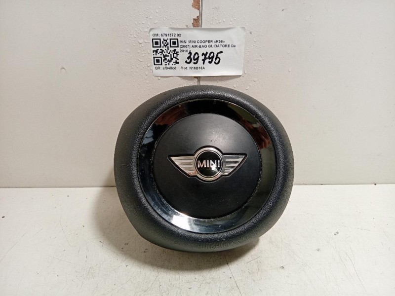 Air-bag Guidatore 6791372 02 Mini MINI Cooper R56 2007