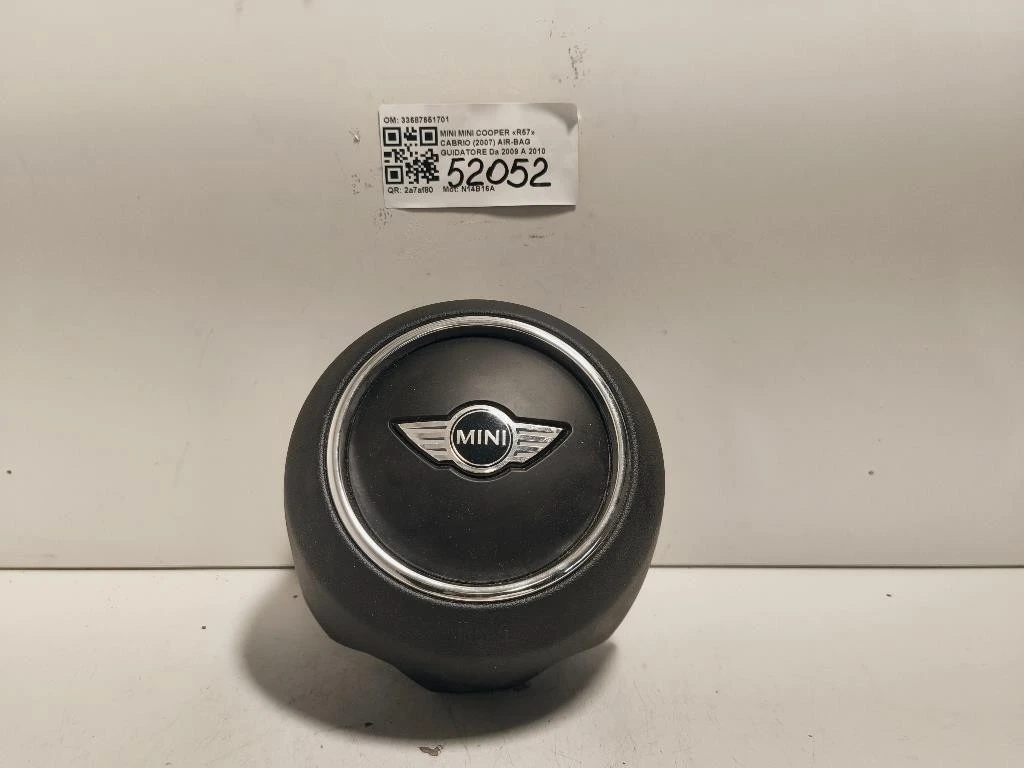 Air-bag Guidatore 33687651701 Mini MINI Cooper R57 Cabrio 2007