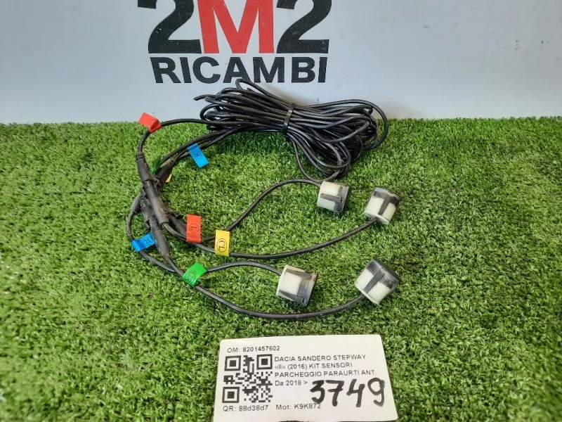 KIT Sensori Parcheggio Paraurti ANT 8201457602 Dacia Sandero Stepway II 2016