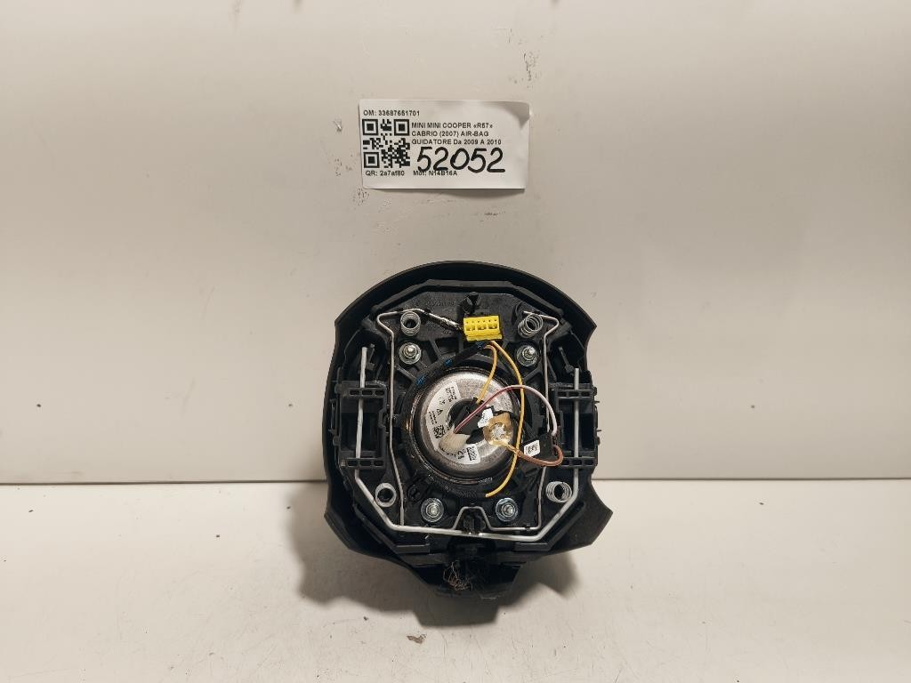 Air-bag Guidatore 33687651701 Mini MINI Cooper R57 Cabrio 2007