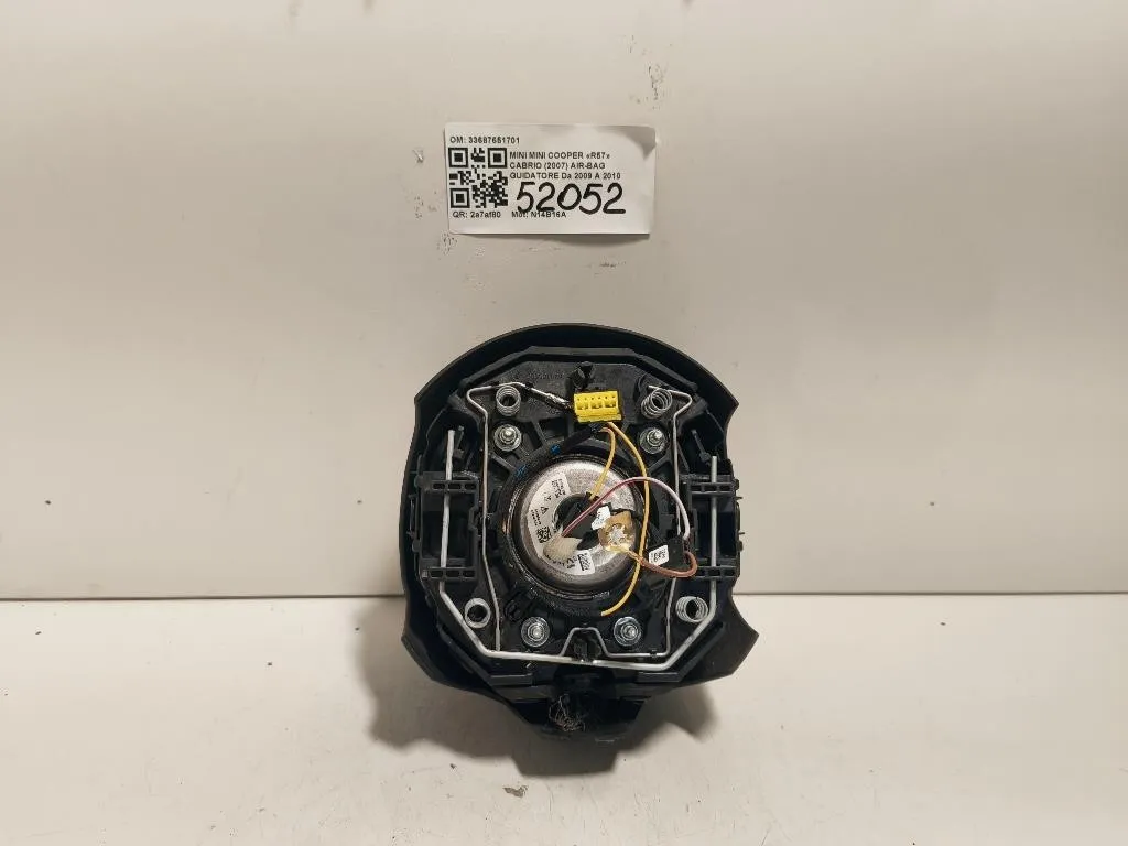 Air-bag Guidatore 33687651701 Mini MINI Cooper R57 Cabrio 2007