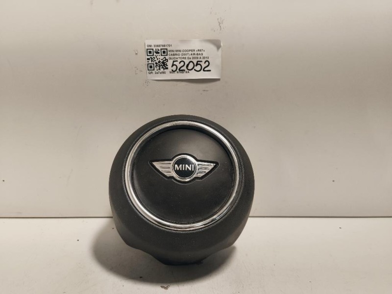 Air-bag Guidatore 33687651701 Mini MINI Cooper R57 Cabrio 2007