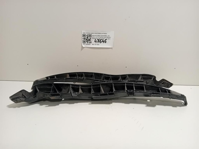 KIT Staffe Sostegno Paraurti INT POST K78834-34000 DXK78835-34000SX Ssangyong Korando III 2011