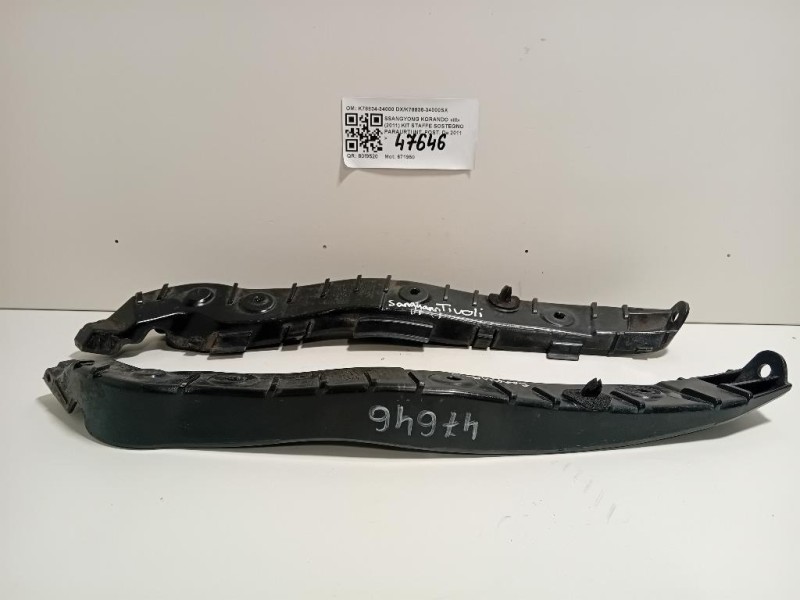 KIT Staffe Sostegno Paraurti INT POST K78834-34000 DXK78835-34000SX Ssangyong Korando III 2011