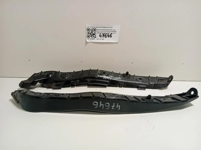 KIT Staffe Sostegno Paraurti INT POST K78834-34000 DXK78835-34000SX Ssangyong Korando III 2011