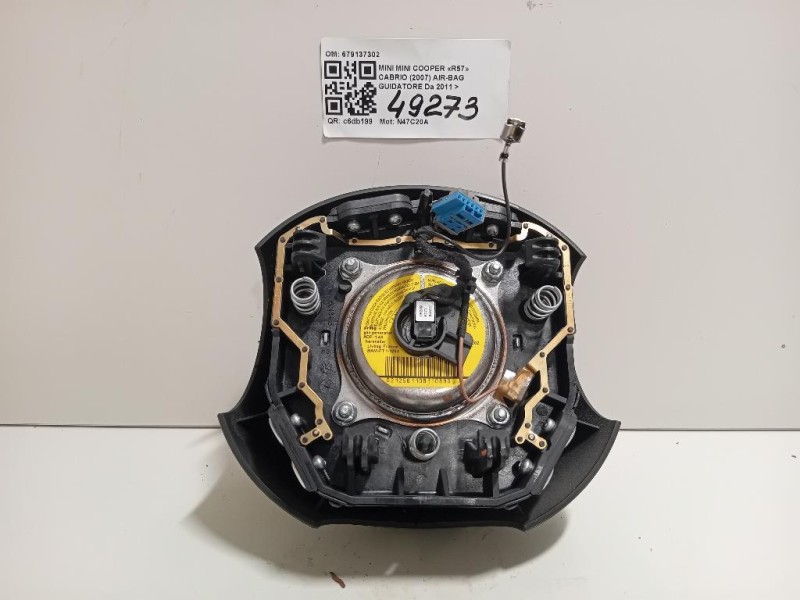 Air-bag Guidatore 679137302 Mini MINI Cooper R57 Cabrio 2007