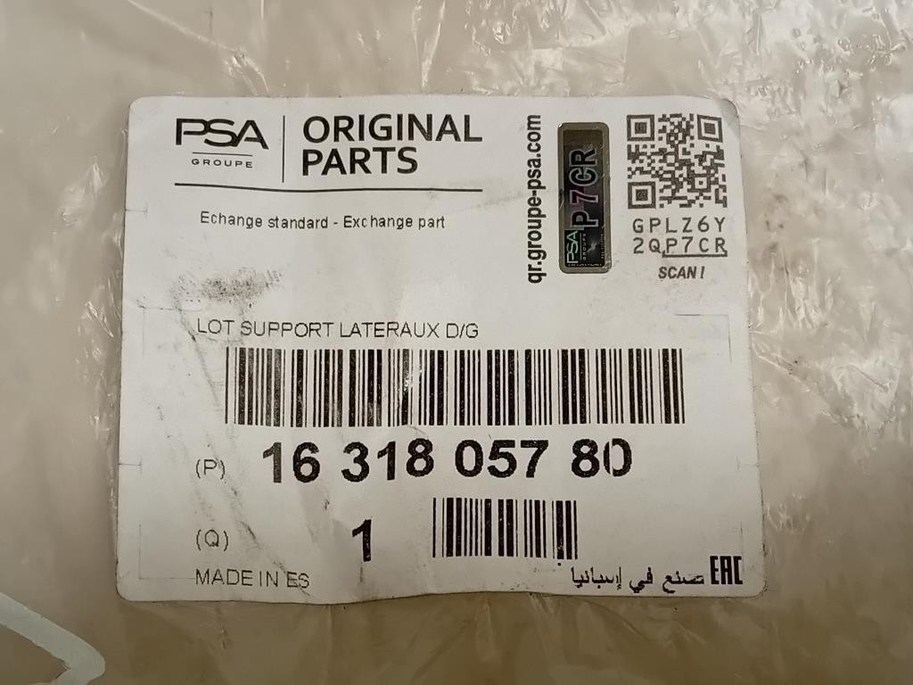 KIT Staffe Sostegno Paraurti POST 1631805780 Citroen C3 Aircross 2017