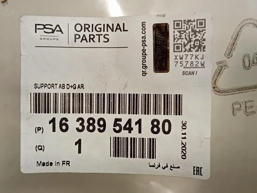 KIT Staffe Sostegno Paraurti POST 1638954180 Citroen C5 Aircross 2018