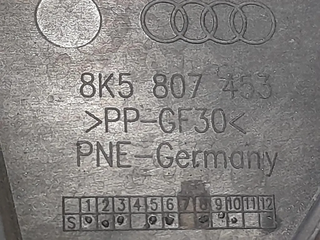 KIT Staffe Sostegno Paraurti POST SX 8K5807453 Audi A4 8K5 Avant 2008