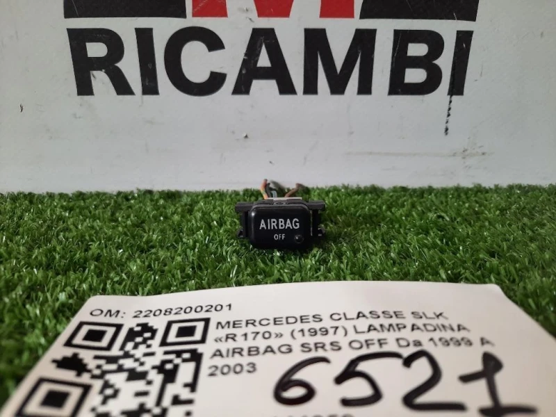 Lampadina Airbag SRS OFF 2208200201 LAMPADINA SRS Mercedes Classe SLK R170 1997