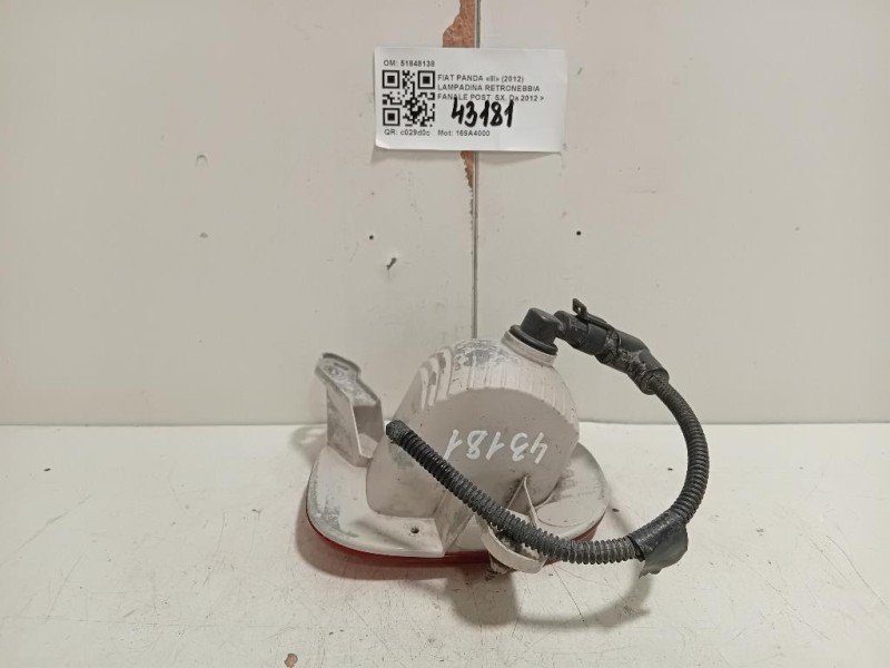 Lampadina Retronebbia Fanale POST SX 51848138 Fiat Panda III 2012