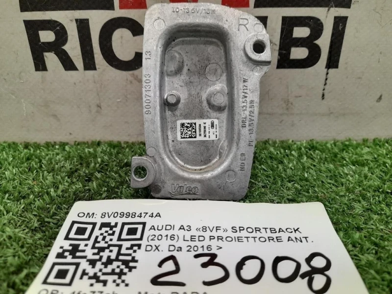 LED Proiettore ANT DX 8V0998474A Audi A3 8VF Sportback 2016