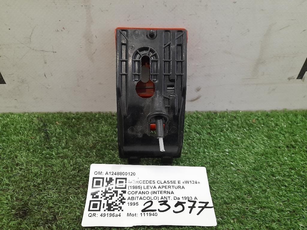 LEVA Apertura Cofano Interna Abitacolo ANT A1248800120 Mercedes Classe E W124 1985