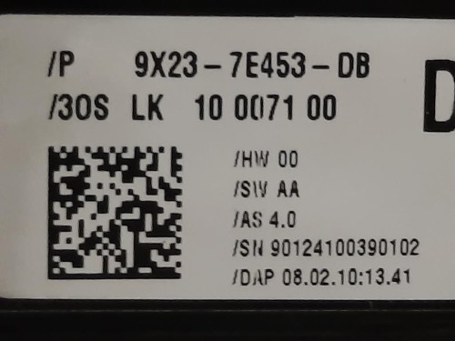 LEVA Cambio Automatico 9X23-7E453-DB Jaguar XF I 2008