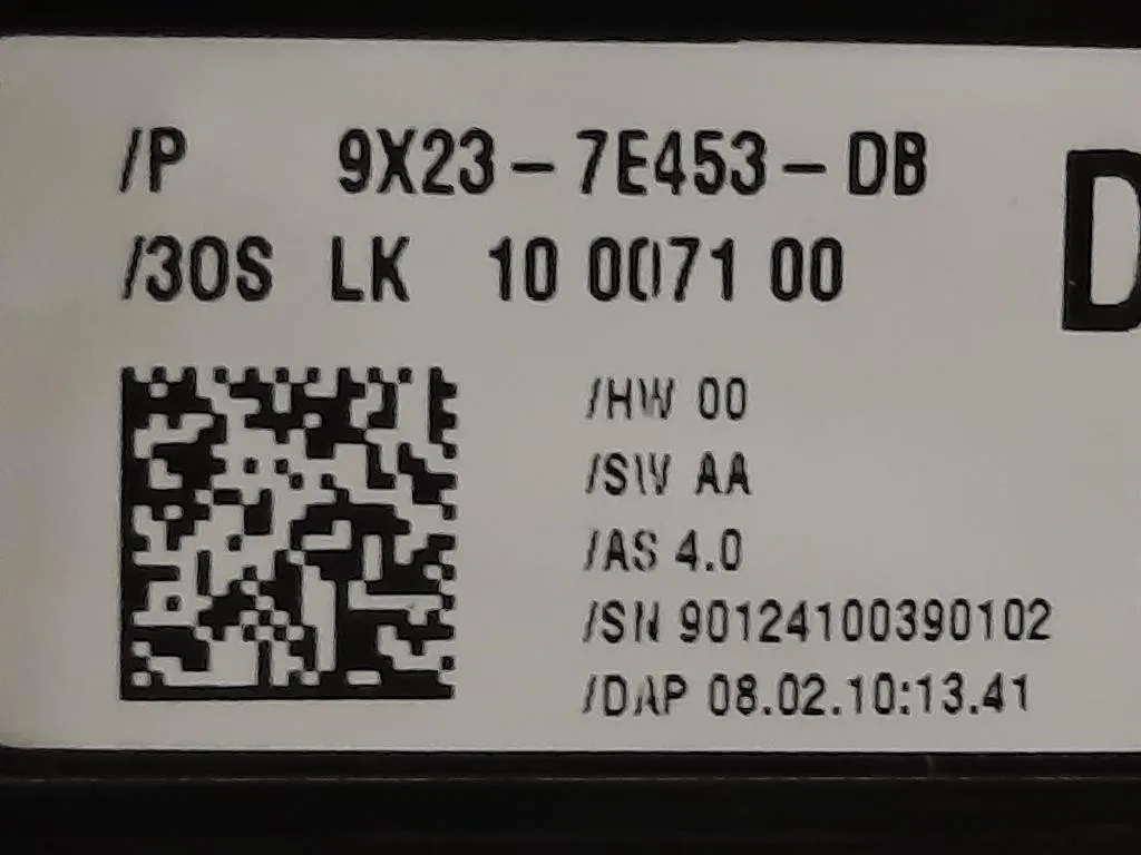 LEVA Cambio Automatico 9X23-7E453-DB Jaguar XF I 2008