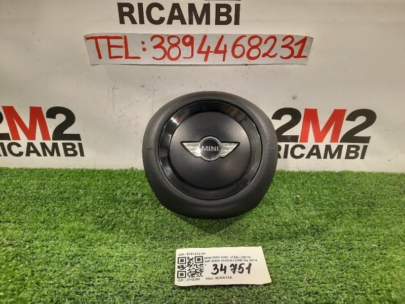 Air-bag Guidatore 6791372 04 COOPER ONE Mini MINI ONE F55 2014