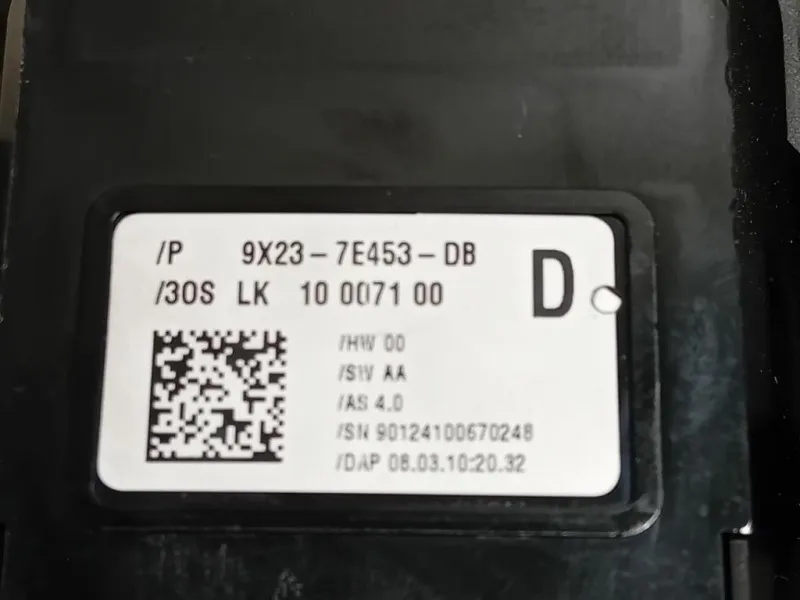 LEVA Cambio Automatico 9X23-7E453-DB Jaguar XF I 2008