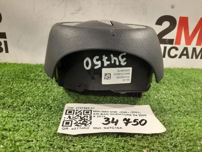 Air-bag Guidatore 2757663 01 COOPER ONE Mini MINI ONE R56 2007