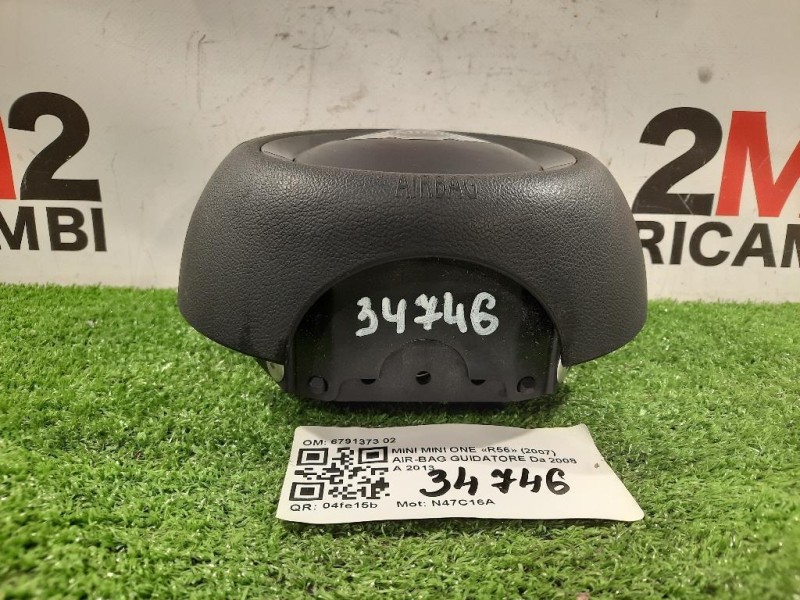 Air-bag Guidatore 6791373 02 Mini MINI ONE R56 2007