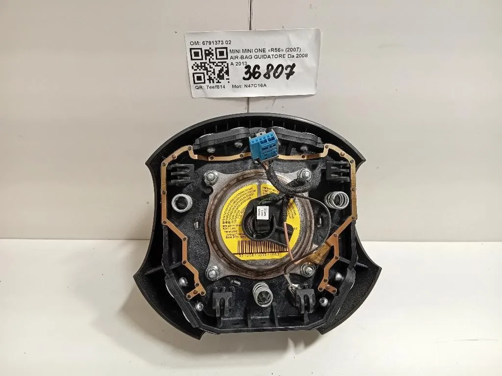 Air-bag Guidatore 6791373 02 Mini MINI ONE R56 2007
