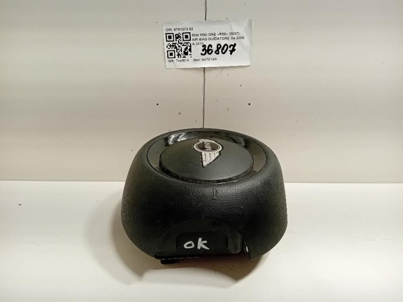 Air-bag Guidatore 6791373 02 Mini MINI ONE R56 2007