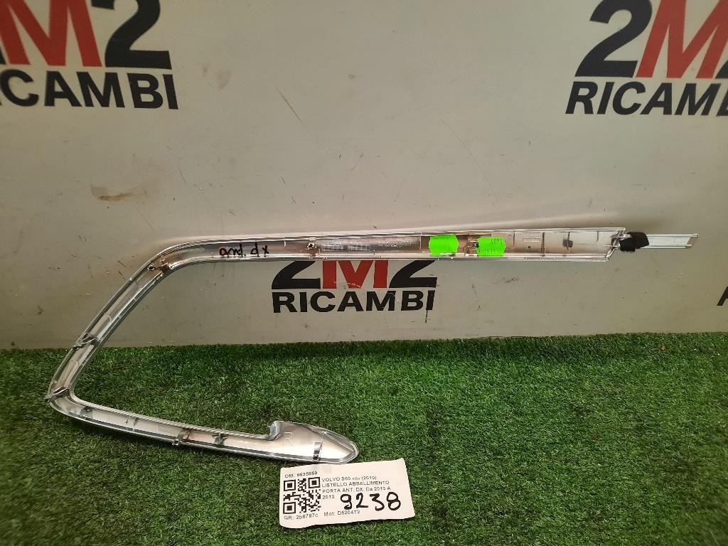 Listello Abbellimento Porta ANT DX 8635859 Volvo S60 II 2010