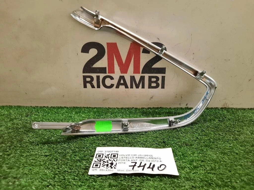 Listello Abbellimento Porta ANT DX 31837149 Volvo V40 II 2012
